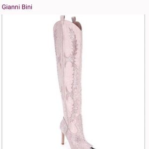 Gianni Bini Blush Pink Tall Boots